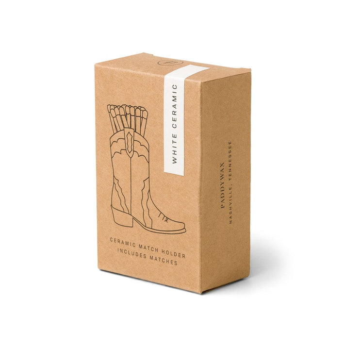 Cowboy Boot Match Holder White Paddywax