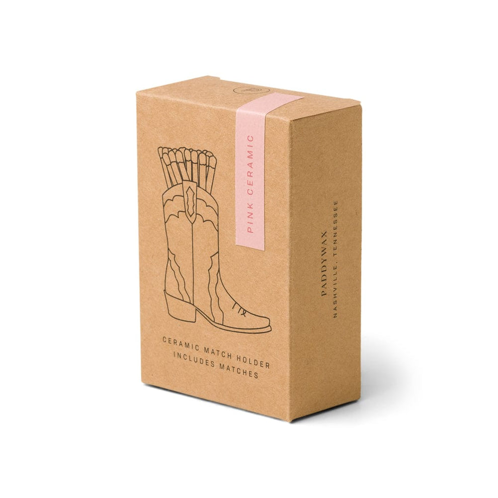 Cowboy Boot Match Holder Pink Paddywax
