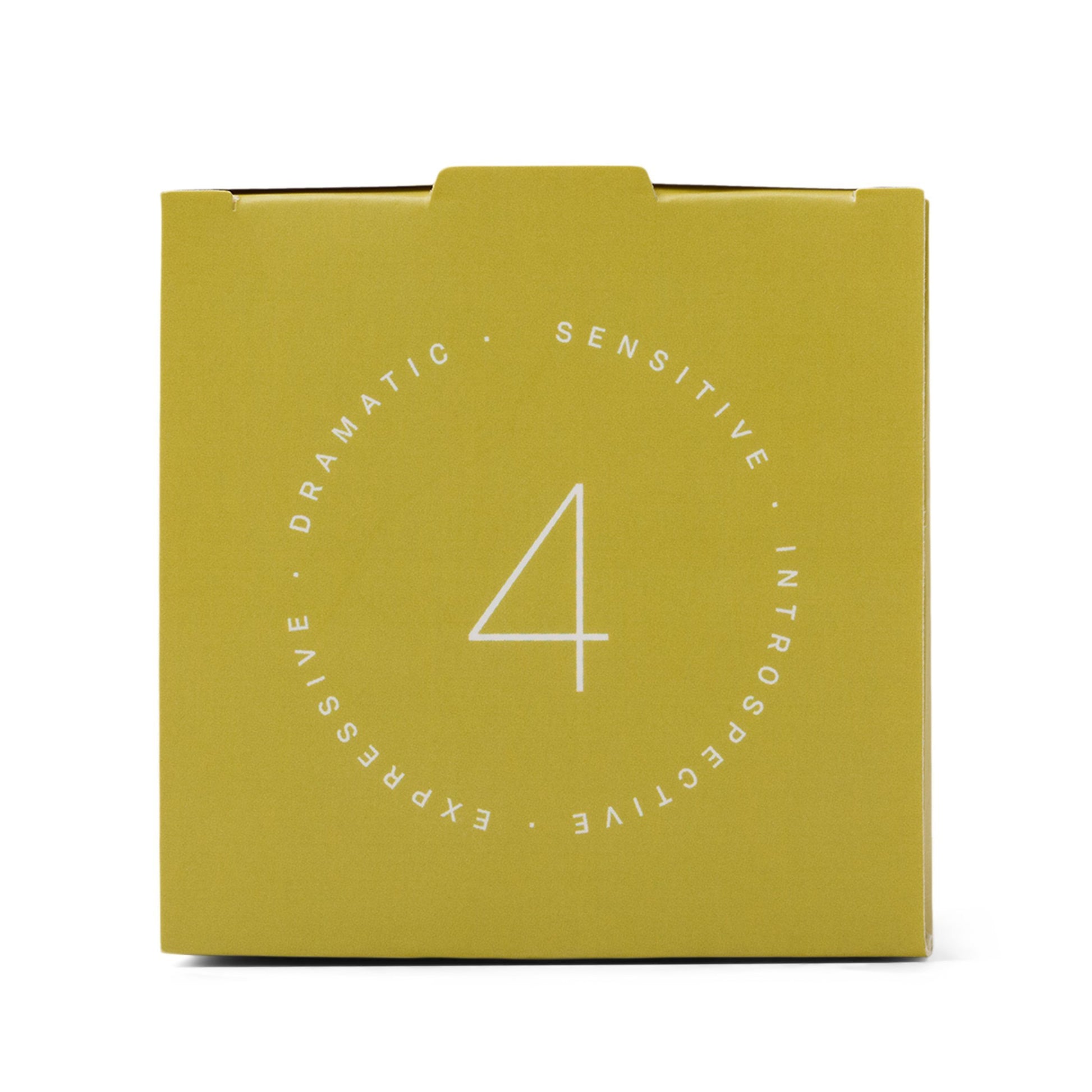 yellow box which reads "the individualist"; also has the number 4 on the side
