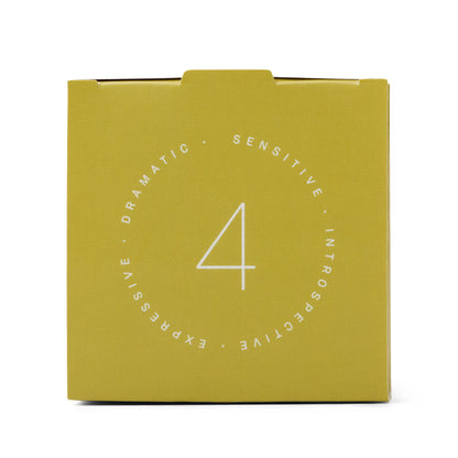 yellow box which reads "the individualist"; also has the number 4 on the side