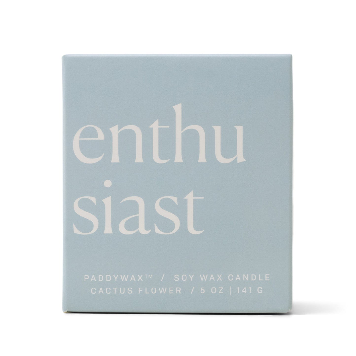 Baby blue box which reads "enthusiast"; also has the number 7 on the side