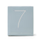 Baby blue box which reads "enthusiast"; also has the number 7 on the side