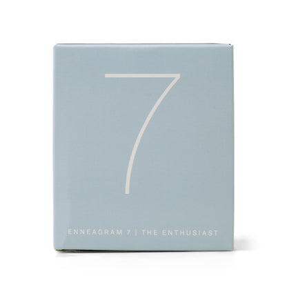 Baby blue box which reads "enthusiast"; also has the number 7 on the side