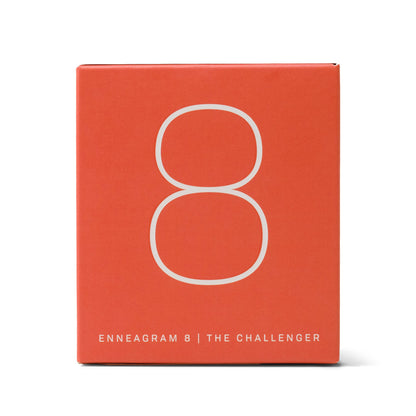 red-orange box which reads "challenger"; also has the number 8 printed on the side