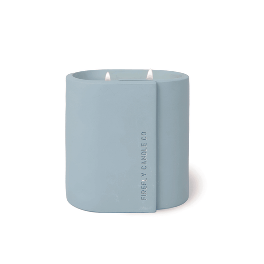 Cirque 12 oz. Candle - Azure Waters concrete vessel