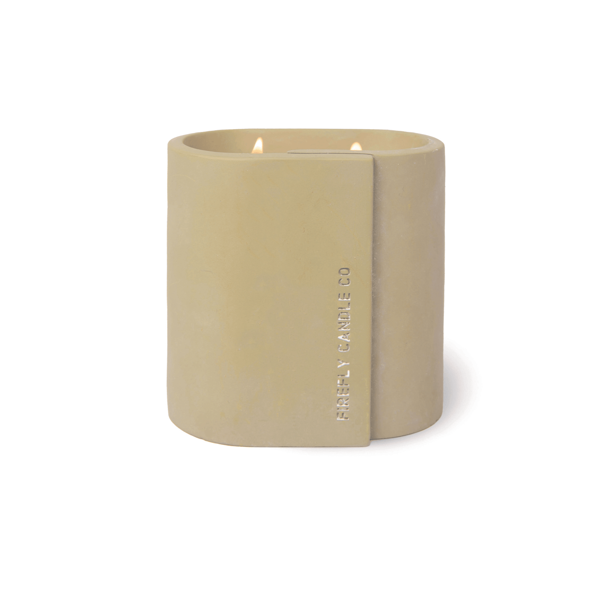 Cirque 12 oz. Candle - Green Bamboo concrete vessel 