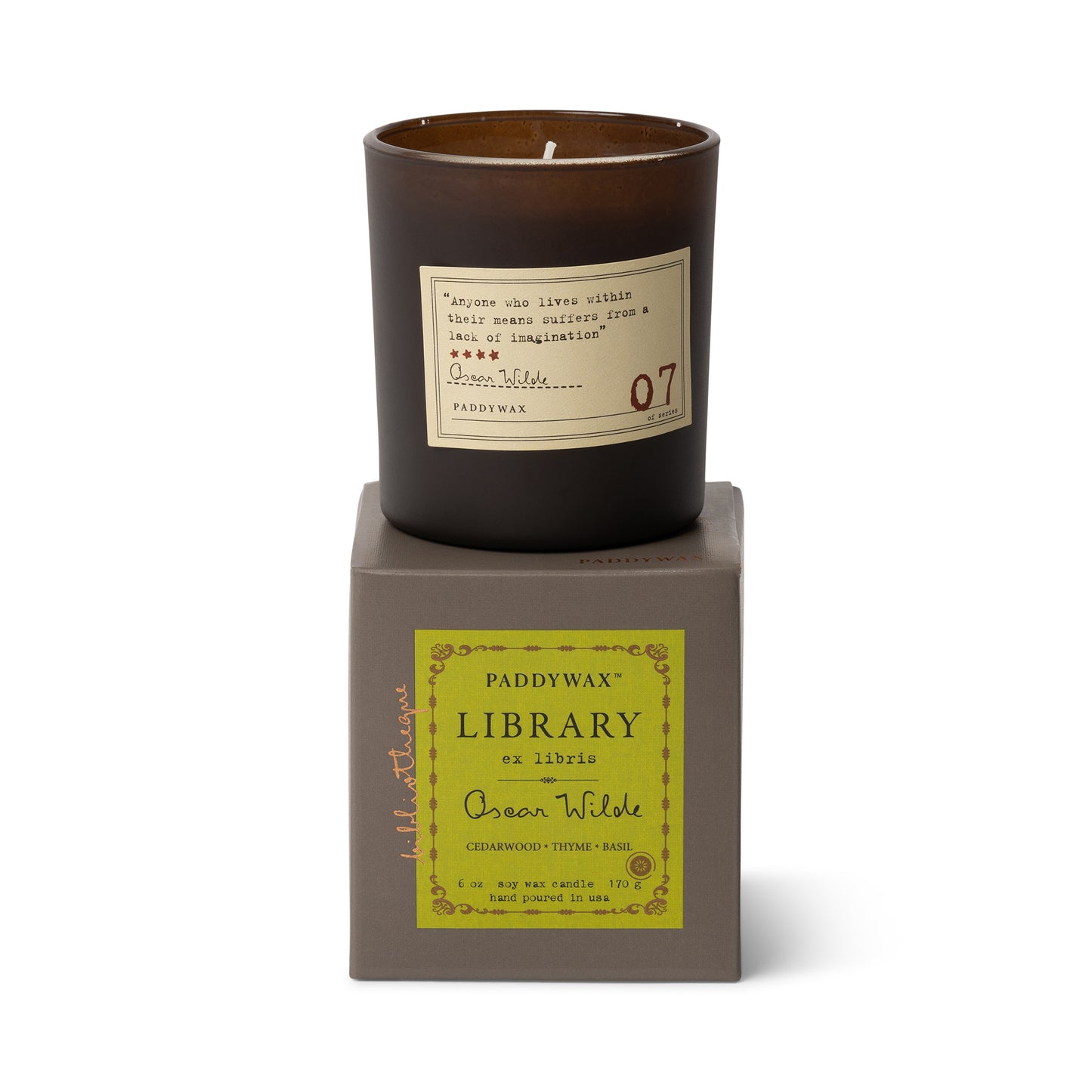 Library 6 oz Candle - Oscar Wilde