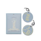 Impressions Car Fragrance - Mint Leaf + Cardamom "You Got This" - light blue colored outlined in gold