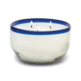 Salted Blue Agave La Playa Glass Candle