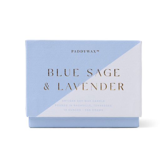 whirl 14 oz blue sage and lavender candle box