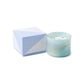 whirl 14oz blue sage and lavender candle and box side by side against white background