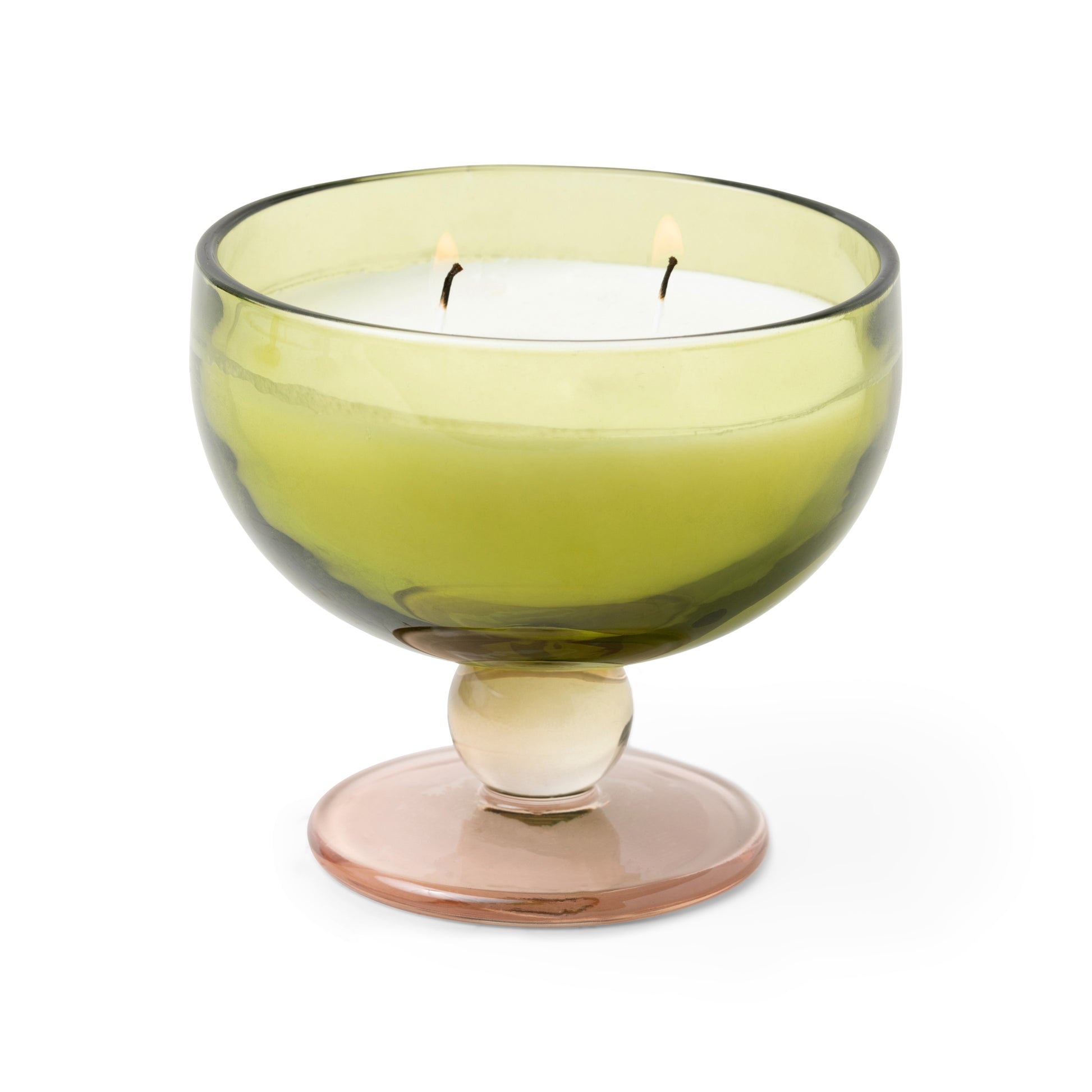 aura 6oz candle misted lime 2 wick candle