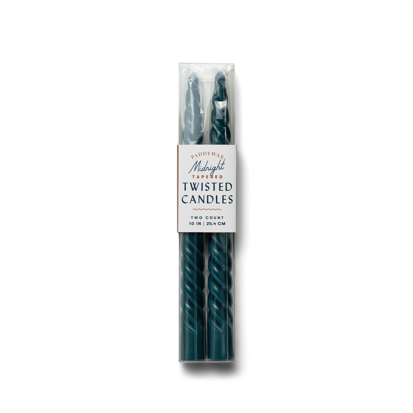 Midnight Blue Twisted Taper Candles