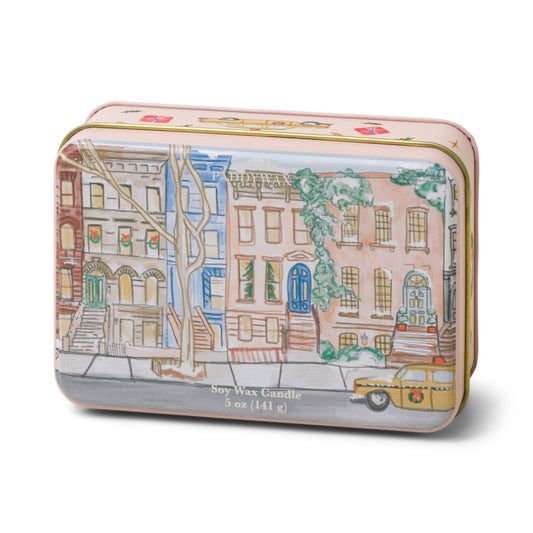 Holiday 5 oz. Candle Tin - Tangerine & Clove front