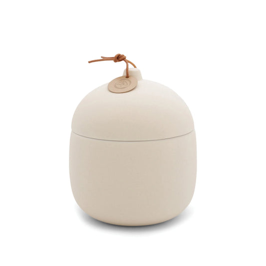 Keepsake 12 oz Candle - Tea Tree Rose - white colored clay vessel