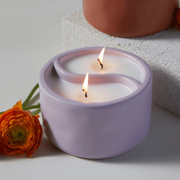Paddywax Yin-Yang 11 oz. Candle - Black Salt + Teakwood main image 1