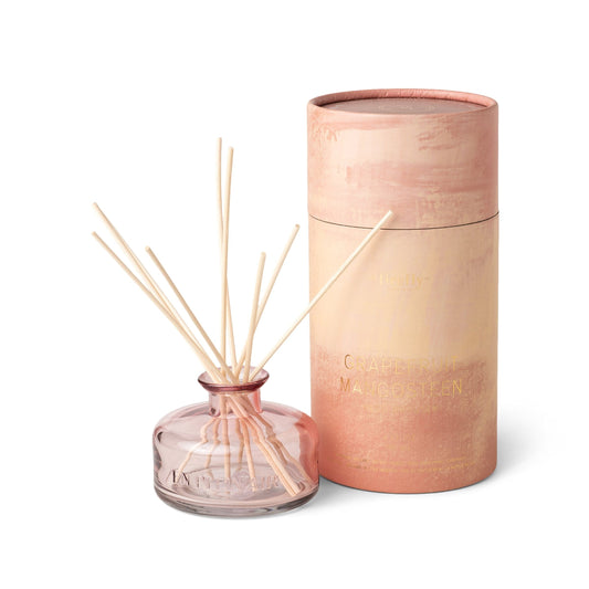 En Plein Air Diffuser - Grapefruit Mangosteen - pink colored glass vessel