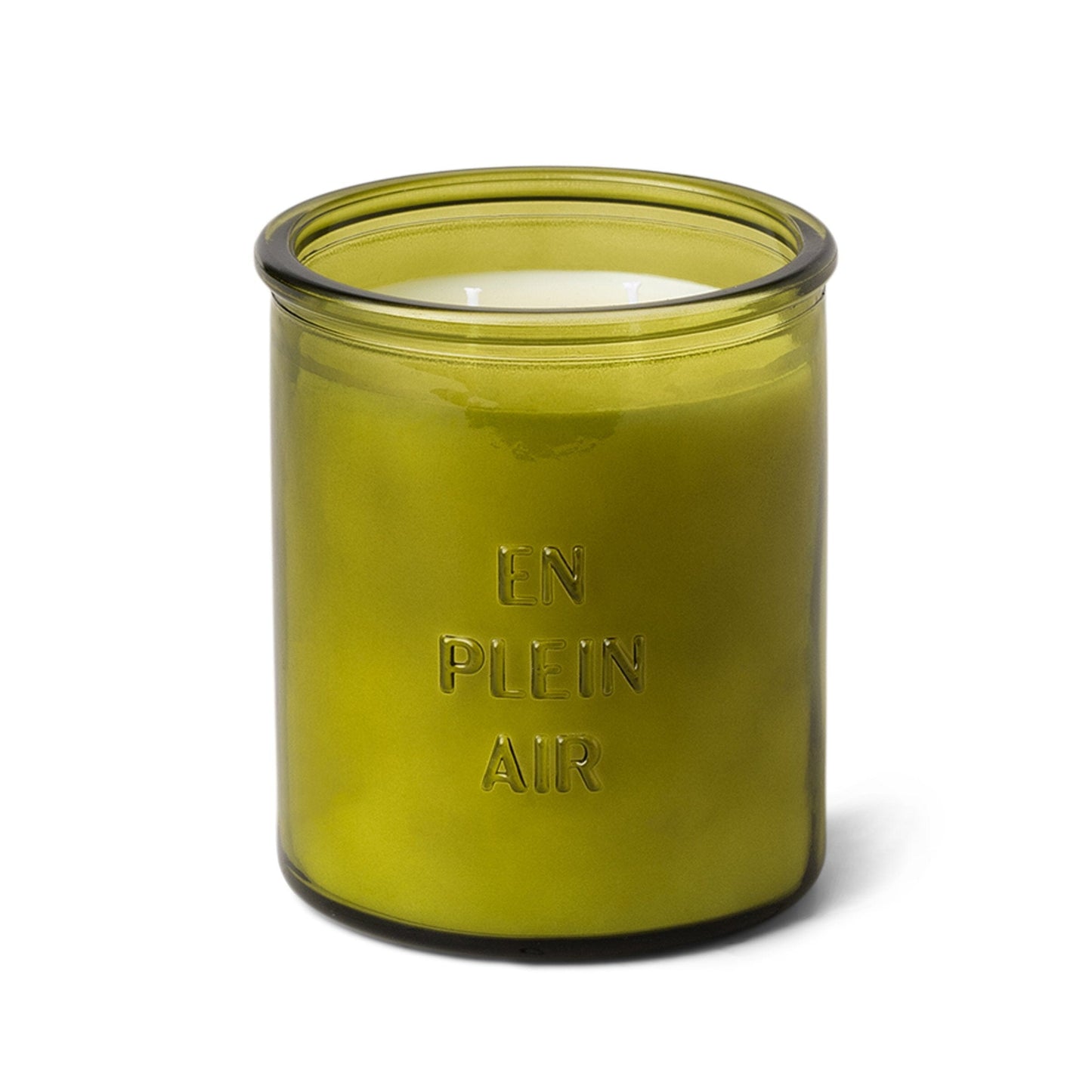 En Plein Air 10 oz - Sweet Olive Leaf - green colored glass vessel
