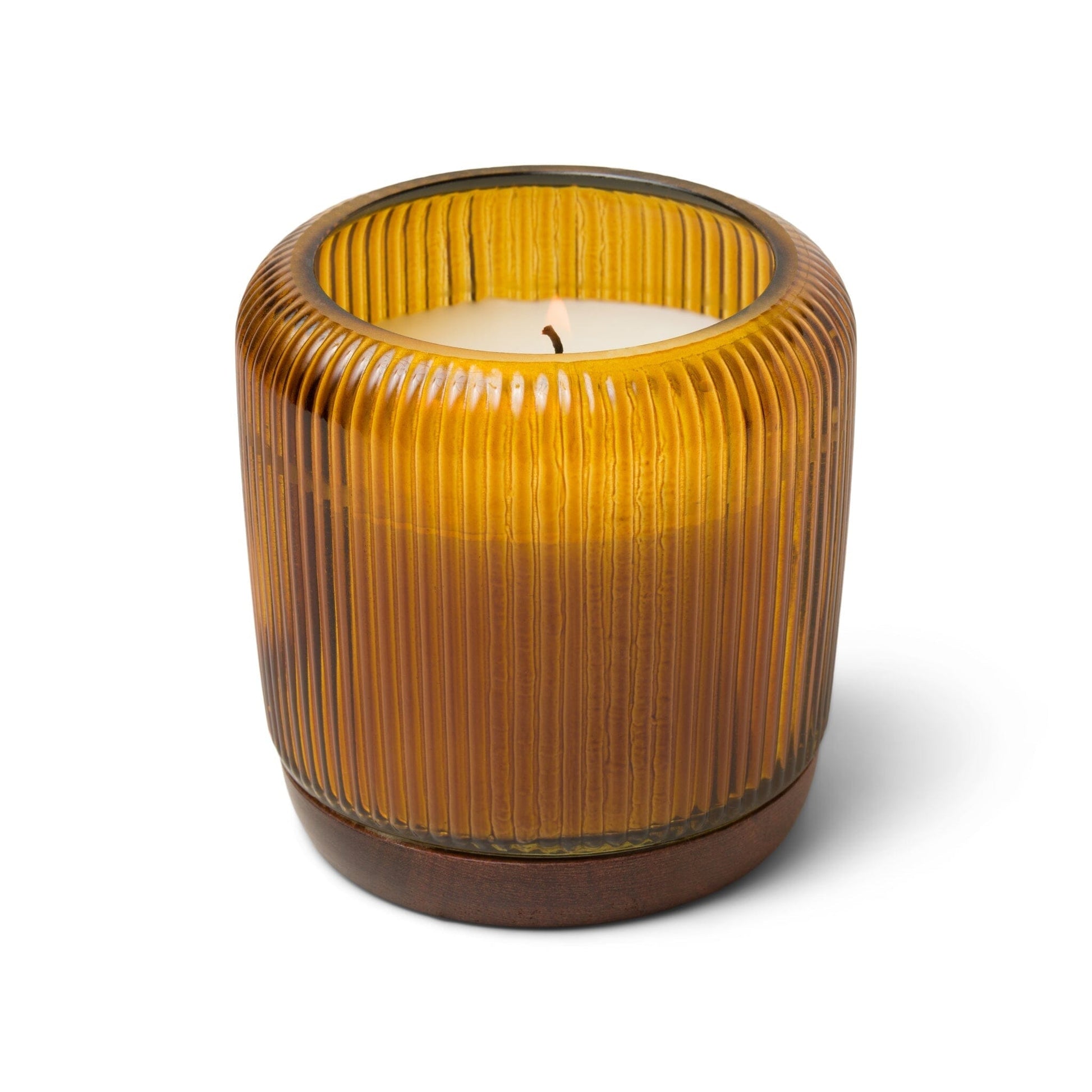 Gem 10 oz Candle - Salted Birch ribbed glass