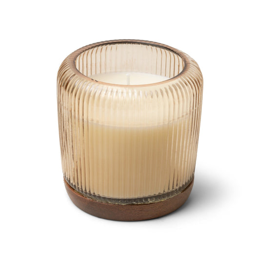 Gem 10 oz Candle - Yuzu Woods ribbed glass