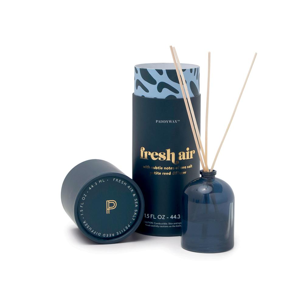 Petite Reed Diffuser - Fresh Air - navy colored glass vessel